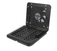 Bulevisiter RV Side Mounted Exhaust Fan 140x130mm, Ventilation Fan for Caravan, Trailer and RV, ABS Quiet Cooling Fan with Louver Grille, 1.2W Low Power Silent Operation(black)