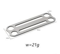 Bulevisiter Scuba Diving Weight Belt Slide Keeper with Stainless Steel D-For Ring, Fits Standard 2 Inch Webbing Harness, Secure Retainer Stopper for SCUBA and Snorkeling Accessories