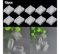 Bulevisiter Set of 10 PVC Whistle Grip Covers with Cushioned Mouthpiece for Soccer Referee Safety and Comfort, Clear Protective Guard Compatible with Standard Sports Whistles