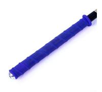 Bulevisiter Silicone Fishing Rod Grip Wrap Strap, Non-Slip Sweat Absorbing Handle Cover with Memory Keel, Strong Insulation, Stretchable 12-17 cm, Compatible with Sea Fishing Rods For - Black(Blue)