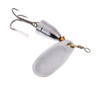 Bulevisiter Spinner Metal Lure for Freshwater Fishing, 6.5cm Brass Spoon Bait with Rotating Spinner, Gold Silver Copper Colors, Compatible with Various(Gold)