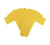 Bulevisiter Sports Field Boundary Shot Markers for Pickleball Court - Reusable Silicone T and L Shaped Line Markers in Red, Yellow, Orange - 12 Piece Set with Storage Bag(yellow)