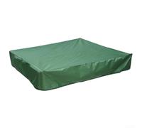 Bulevisiter Square Sandbox Cover for Sand and Toys - Protective Oxford Cloth Sandpit Pool Cover, Waterproof and Dustproof with Drawstring Closure, 120x120cm to 200x200cm(Green 120x120cm)