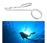 Bulevisiter SS304 Scuba Diving For Garvin Jon Line Hook with Electrolysis Finish for Deco Stop and Drift Dive Safety Applications, 4 x 4.5 x 12cm Size and 4mm Wire Diameter