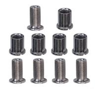 Bulevisiter Stainless Steel Chainring Screws for Cranksets - Single/Double/Triple Chainring Bolts, 5-Piece Pack, Resistant Fasteners(B)