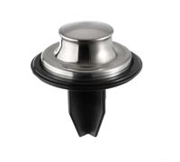 Bulevisiter Stainless Steel Kitchen Sink Stopper with Rubber Seal, Fits 85 mm Drain Size, Fit for Garbage Disposal Systems, Prevents Food Scraps Entry
