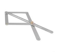 Bulevisiter Stainless Steel Multi Angle Finder: Adjustable Corner Angle Tool with Locking Protractor for Precise Measuring in Workshop and Field Use(long)