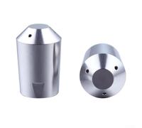 Bulevisiter Stainless Steel Steam Nozzle for Rancilio Espresso Coffee Machines, Single/3/4 Hole Compatible Replacement Part, 21x12x13.8mm Silver Coffee(Three Holes)