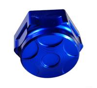 Bulevisiter Steering Stem Nut For CNC Machined Aluminum Alloy Top For Yoke Nut for Surron For Light Bee Electric Dirt For Bike Compatible with 21mm Inner Diameter(Blue)