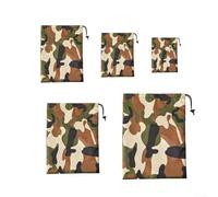 Bulevisiter Stuff Sacks for Camping - 5PCS Drawstring Storage Bags, Waterproof Coated Cloth, Dustproof, Outdoor Hiking Gear, 50x68cm/35x45cm/30x40cm/25x32cm/20x25cm