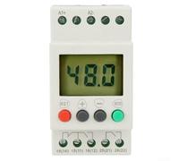 Bulevisiter SVR1000 For Relay AD220 Single Phase Over-Voltage Under-Voltage Protection Device with 1NO 1NC Contacts, AC/DC 24V-48V 50/60Hz, Adjustable Delay, LCD Display, for(AD220)