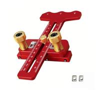 Bulevisiter Table Saw Guide with 3 Pulley System for Thin Rip Narrow Strip Cuts, Adjustable Metric and For Imperial Scales, Aluminum Alloy Woodworking Jig for Repetitive