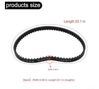 Bulevisiter Timing Belt 26626-G01 for 1991-Up for EZGO Carts 295cc 350cc Engines Compatible with Marathon for Medalist for TXT Shuttle 800 Industrial Cushman for Commander Models