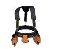 Bulevisiter Tool Belt Suspenders Heavy Duty 1200D Oxford Cloth Adjustable Tool Pouch Bags with Multiple Pockets for Carpenter Electrician Construction Worker DIY Enthusiast(E)
