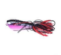 Bulevisiter Topwater Frog Lure for Freshwater and Saltwater Fishing, 90mm 9.5g Soft Bait with Barbed Hook, Compatible with Various Fishing Techniques, For Lasting Plastic(7)