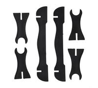 Bulevisiter Toy Sword Stand Holder for Displaying Costume Swords on Desk, ABS Material with Removable Design, Yellow Tabletop Display Rack for Collectible Light Sabers and