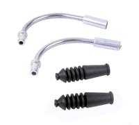 Bulevisiter V Brake Cable Guide for - 90° Bend Noodle with Aluminum Alloy & Stainless Steel Housing, PC Tube with Lubricating Oil, Reduced Friction Brake Line(sku)