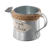 Bulevisiter Vintage Iron Watering Can Flower Pot Metal Vase Decorative Garden Bucket Sprinkler Retro Home Decor Portable Container With Open Top Design For Easy Water Filling(Posters)