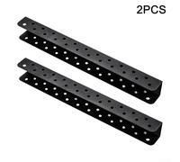 Bulevisiter Wall Mounted Tool Organizer Rack for Screwdrivers and Pliers, 23-Hole Steel Storage Holder for Workshop, Garage, Workbench, Black (2-Pack)(Screwdriver Rack)