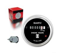 Bulevisiter Weatherproof Digital Hour,with IP65 Rating, 6V-80V AC/DC Voltage Compatibility, Shockproof 10-70Hz for Tractors Trucks Yachts RVs Off-Road Vehicles