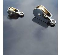 Bulevisiter Zinc Alloy Single Fixed Pulley for DIY - 36/52/75mm Lifting Sheave with 5/8/10mm Groove Width, 100-250kg Load Capacity, Crown Block Mini Pulley Hardware(52mm)