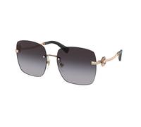 Bulgari BV6173B 20148G Woman Sunglasses Metal Gold Grey Squared Normal Shaded