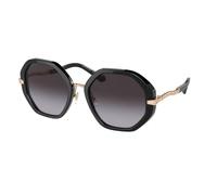 Bulgari Woman BV8242B 501/8G Outlet sunglasses Plastic Black Grey Geometric Normal Shaded