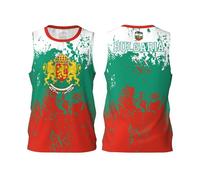 Bulgaria Flag Grain Basketball Jersey Shirt Team Up Sports 3D Full Print Design Jerseys Black