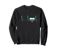 Bulgaria Flag Heart Bulgarian Pride Heartbeat EKG Pulse Sweatshirt