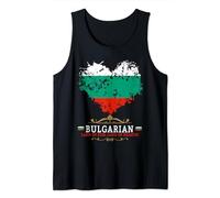 Bulgaria Flag Outfit Idea For Women & Novelty Bulgarian Flag Tank Top