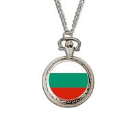 Bulgaria Flag Pocket Watch | Quartz National Flag Watch | Handcrafted Patriotic Gift | Vintage-Style Timepiece | Gift for Proud Bulgarians & Collectors