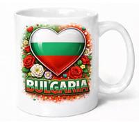 Bulgaria Heart Flag Patriotic Coffee Mug Travel Souvenir Gift Mug