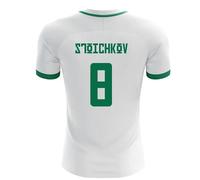 Bulgaria Men's 2025 - 2026 Home ConcepT-Shirt - Stoichkov 8 in White | Size: 2XL Bulgaria White 2XL