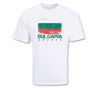 Bulgaria Men's Soccer T-Shirt in White | Size: 2XL Bulgaria White 2XL