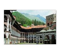 Bulgaria Rila Monastery Puzzle 1000 Piecesen Puzzle Adult Game Graphics Travel Souvenir 26x38CM