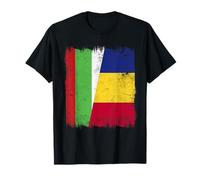 Bulgaria Romania Half Flag Bulgarian Romanian Heritage T-Shirt
