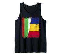 Bulgaria Romania Half Flag Bulgarian Romanian Heritage Tank Top
