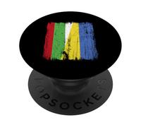 Bulgaria Ukraine Half Flag Bulgarian Ukrainian Heritage PopSockets Adhesive PopGrip