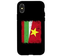 Bulgaria Vietnam Half Flag Bulgarian Vietnamese History Case for iPhone X/XS