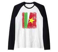 Bulgaria Vietnam Half Flag Bulgarian Vietnamese History Raglan Baseball Tee