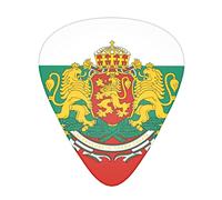 Bulgarian Badge Flag 12-Pack Guitar Picks, Includes Thin, Medium & Heavy Gauges 3 Sizes for Guitar Electric Acoustic Picks