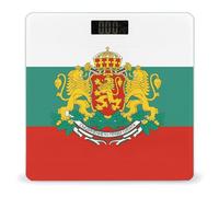 Bulgarian Badge Flag Digital Bathroom Scale for Body Weight LCD Display Tempered Glass Weighing Scales