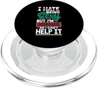 Bulgarian Bulgaria Bulgarian Flag I Hate Being Sexy Funny PopSockets PopGrip for MagSafe