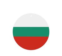 Bulgarian Flag Car Air Fresheners Cards - 6 Pieces,Cardstock Scented Decor For Cars,Bedrooms, Closets
