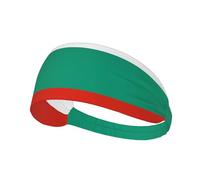 Bulgarian Flag Elastic Exercise Headband, Fitness Exercise Yoga Cycling Headband, Outdoor Sports Elastic Sweat-Absorbing Headband,