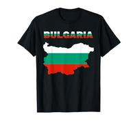 Bulgarian Flag inside Map of Bulgaria tee shirt T-Shirt