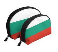 Bulgarian Flag Moon Cosmetic Bag, Travel Makeup Pouch, Portable Waterproof Cosmetic Pouch for Girls Women., Bulgarian Flag, One Size