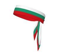 Bulgarian Flag Performance Sweat Absorbent Headband - Ideal for Tennis, Running, Cycling - Unisex Headbands for Men and Women
