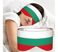 Bulgarian Flag Print Adults Sleeping Eye Mask Soft Breathable Versatile Blindfold Daily Travel