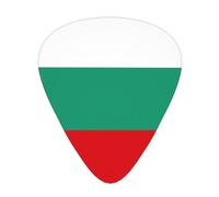 Bulgarian Flag print Celluloid Guitar Plectrums for Acoustic Guitar Bass,Guitar Picks with Organizer Box